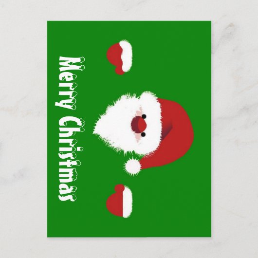 かわいいクリスマスの漫画 ポストカード (正面)