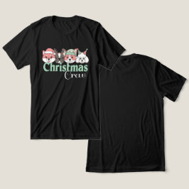 かわいいクリスマスの犬の仲間たち トライブレンドＴシャツ