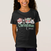 かわいいクリスマスの犬の仲間 Tシャツ (正面)