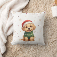 かわいいクリスマスの犬 - 祝祭的な子犬のクリスマス
