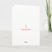 かわいいクリスマスの犬 (5" x 7) カード (裏面)