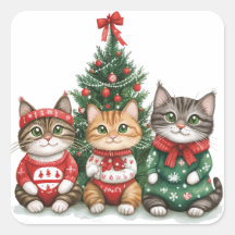 かわいいクリスマスの猫