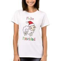 かわいいクリスマスの羊 - Feliz Navidad