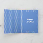 かわいいクリスマスの赤い鼻のトナカイ カスタム カード (内部)