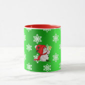 かわいいクリスマスの雪だるまマグ マグカップ (中央)