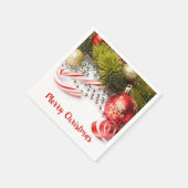 かわいいクリスマスの飾り スタンダードカクテルナプキン (角)