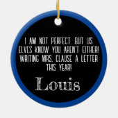 かわいいクリスマスの飾り セラミックオーナメント (裏面)