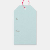 かわいいクリスマスの鳥 ギフトタグ (裏面)