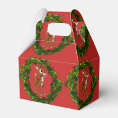 かわいいクリスマスの鹿とリース フェイバーボックス (裏面サイド)