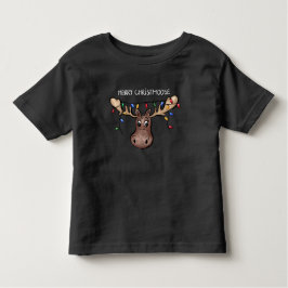 かわいいクリスマスもも 鹿の子供 トドラーTシャツ