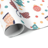 かわいいクリスマスをテーマにした ラッピングペーパー (ロールコーナー)