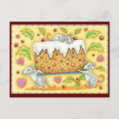 . .かわいいクリスマスを盗む シーズンポストカード (正面)