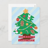 かわいいクリスマスを過ごす シーズンポストカード (正面/裏面)