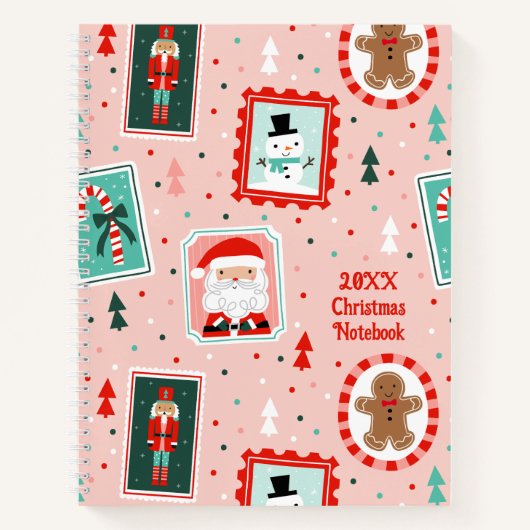 かわいいクリスマスアイコン ノートブック (正面)