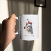 かわいいクリスマスアルパカカスタムー ツートーンマグカップ