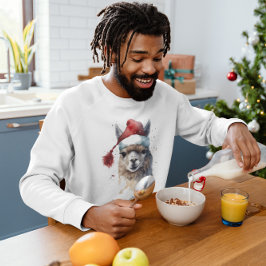 かわいいクリスマスアルパカカスタムー Tシャツ