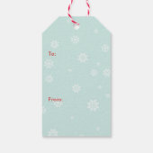 かわいいクリスマスアルパカ ギフトタグ (裏面)