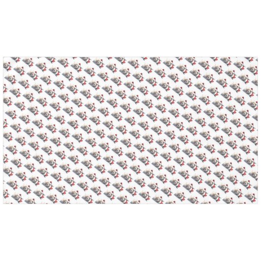 かわいいクリスマスアルパカ テーブルクロス (正面(横))