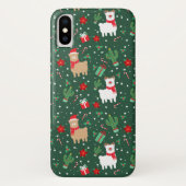 かわいいクリスマスアルパカ Case-Mate iPhoneケース (裏面)