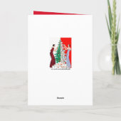 かわいいクリスマスアートデコヴィンテージ シーズンカード (裏面)