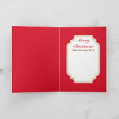 かわいいクリスマスアートデコヴィンテージ シーズンカード (内部)