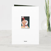 かわいいクリスマスアートdecoヴィンテージ追加メッセージカード シーズンカード (裏面)