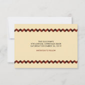 かわいいクリスマスイブチャイルド&キティ猫の水彩色 セーブザデート (裏面)