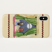 かわいいクリスマスイブチャイルド&キティ猫の水彩色 Case-Mate iPhoneケース (裏面(横))