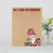 かわいいクリスマスウィッシュリスト文房具紙 (スタンド正面)