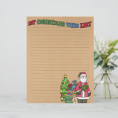 かわいいクリスマスウィッシュリスト文房具紙 (スタンド正面)