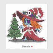かわいいクリスマスウィッチ シール (シート)