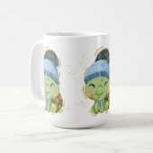 かわいいクリスマスウィンタータートルコーヒーマグ コーヒーマグカップ (正面左)