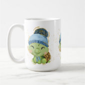 かわいいクリスマスウィンタータートルコーヒーマグ コーヒーマグカップ (左)