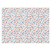 かわいいクリスマスウォーターの色のイラストレーションパターン テーブルクロス (正面(横))