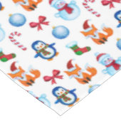 かわいいクリスマスウォーターの色のイラストレーションパターン テーブルクロス (アングル)