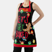 かわいいクリスマスエプロン |エプロン焼いたプレゼント エプロン (インサイチュ)