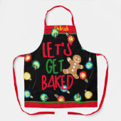 かわいいクリスマスエプロン |エプロン焼いたプレゼント エプロン (正面)