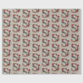 かわいいクリスマスエルフのフェスティブレターS ラッピングペーパー (フラット)