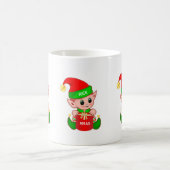 かわいいクリスマスエルフ コーヒーマグカップ (中央)