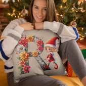 かわいいクリスマスエルフ フェスティブ R 偽タン レザー クッション