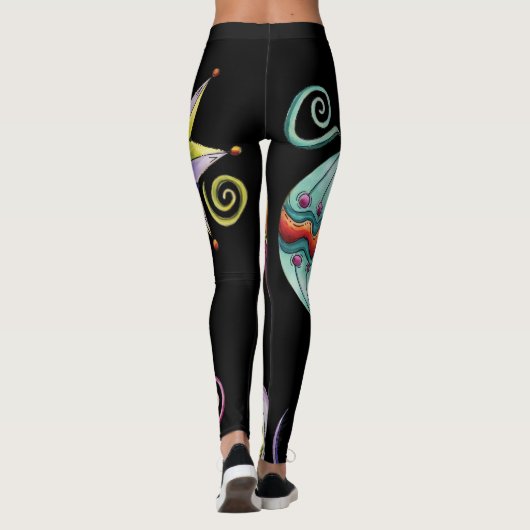 かわいいクリスマスエレガントとガラスファンシーオーナメント レギンス (裏面)