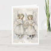 かわいいクリスマスエンジェル シーズンカード (正面)