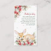 かわいいクリスマスオーディアベビーシャワーブックベビー エンクロージャーカード (正面)