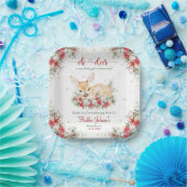 かわいいクリスマスオーディアベビーシャワー ペーパープレート (パーティー)