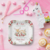 かわいいクリスマスオーディアベビーシャワー ペーパープレート (パーティー)