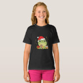 かわいいクリスマスカエル Tシャツ (正面フル)
