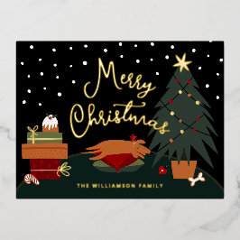 かわいいクリスマスカップ 箔シーズンポストカード