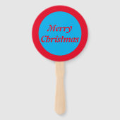 かわいいクリスマスカメと花の殻カスタム付き ハンドファン (裏面)