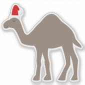 かわいいクリスマスカメル シール (正面)