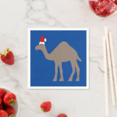 かわいいクリスマスカメル スタンダードカクテルナプキン (インサイチュ)